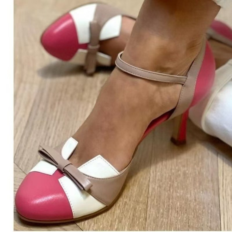 Women Shoes Model - รองเท้าส้นเข็มแบบสวมเปิดส้นประดับโบว์ รุ่นใหม่ประจำฤดูร้อนปี 2026 สำหรับผู้หญิง