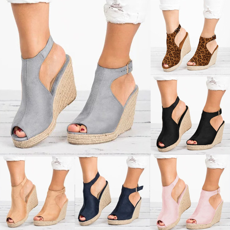 Espadrille Wedge Shoes - รองเท้าแตะส้นสําหรับผู้หญิงฤดูร้อน 2025 Espadrilles ผู้หญิงรองเท้าแตะ Comfort สายคล้องคอแพลตฟอร์มรองเท้าสําหรับสตรีใหม่