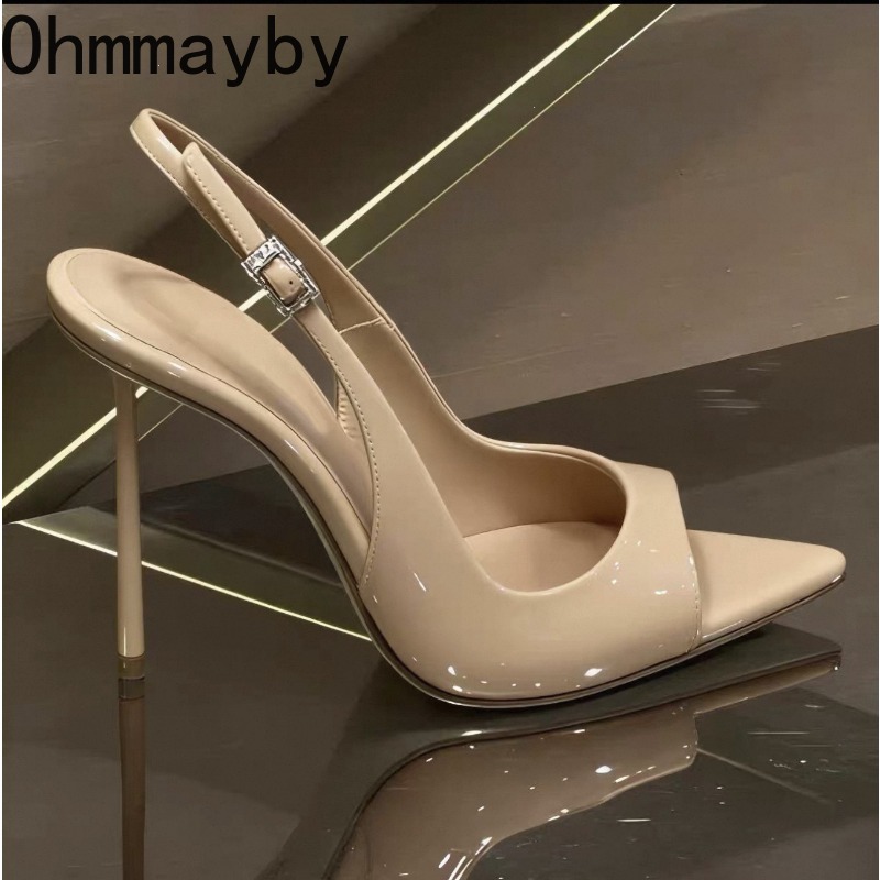 Leopard Print Heels - รองเท้าส้นสูงแบบบางเซ็กซี่สำหรับผู้หญิง แฟชั่นรองเท้ารัดข้อเท้าแบบสวม สไตล์มูล รองเท้าแตะสำหรับฤดูร้อน สง่างาม เหมาะสำหรับงานแต่งงาน