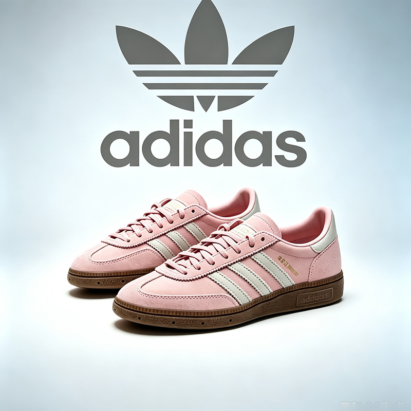 Women'S Shoes Pink Adidas - รองเท้าผ้าใบลายใบโคลเวอร์ของแท้จาก Adidas สำหรับผู้หญิง เหมาะสำหรับกีฬาฤดูร้อนและแฟชั่นลำลอง สีชมพู รุ่น