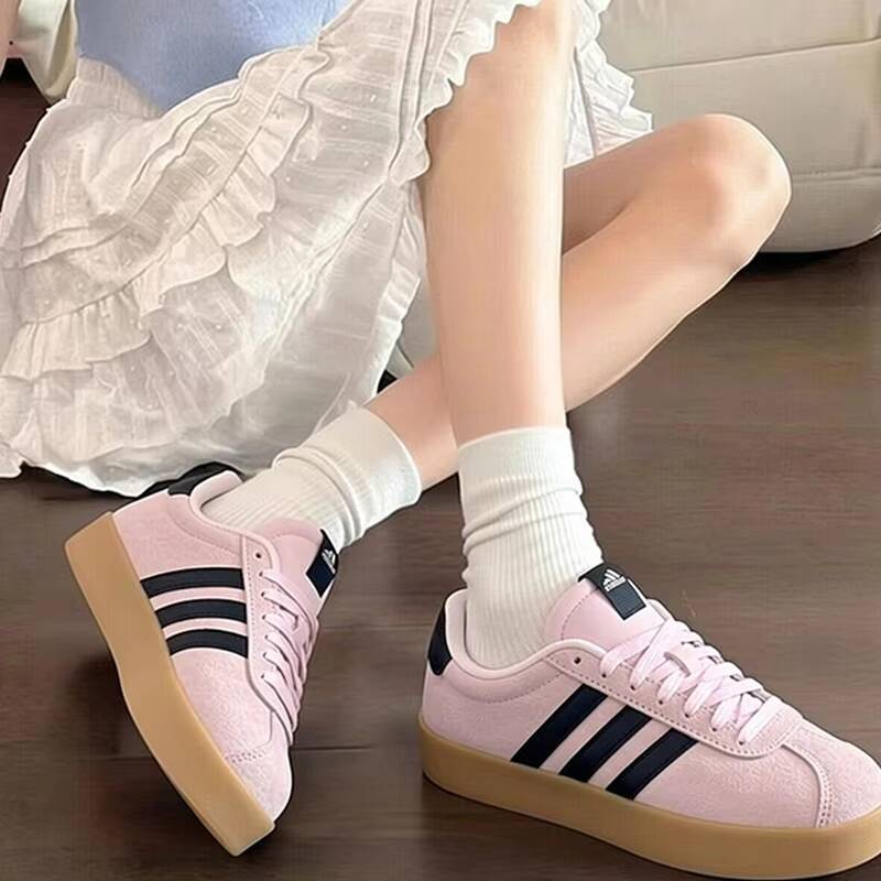 Women'S Shoes Pink Adidas - รองเท้าผ้าใบ Adidas รุ่น Low สำหรับผู้หญิง รองเท้าสเก็ตบอร์ด
