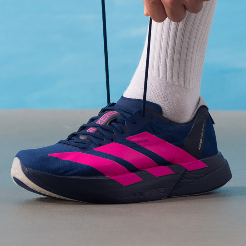 Women'S Shoes Pink Adidas - รองเท้าวิ่ง Adidas Adizero สีกรมท่า-ชมพู รุ่น Lightstrike