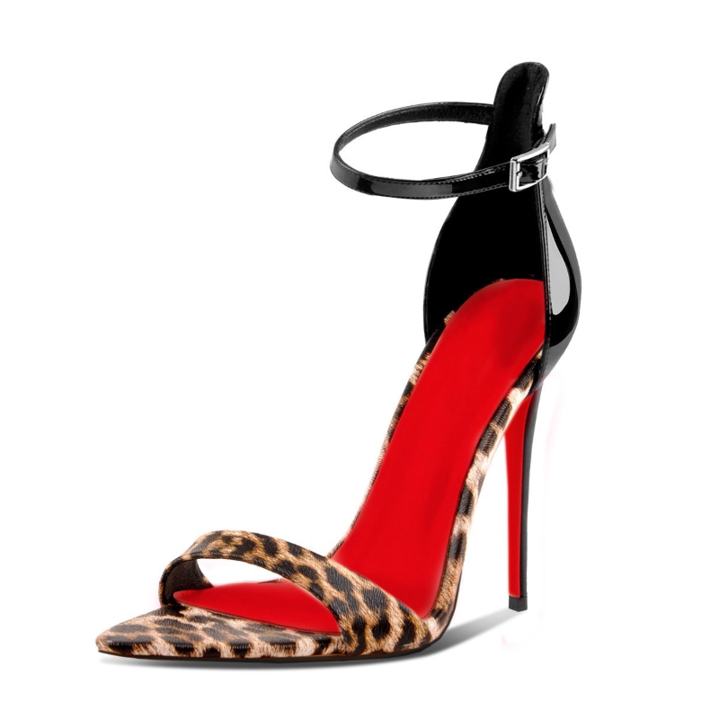 รองเท้าส้นสูงหัวแหลมลายเสือดาว - Leopard Print Heels บทวิจารณ์และราคา