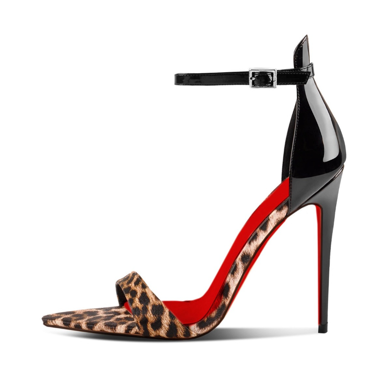 รองเท้าส้นสูงหัวแหลมลายเสือดาว - Leopard Print Heels บทวิจารณ์และราคา