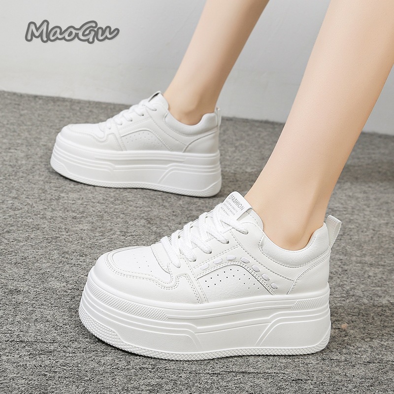 รองเท้าผ้าใบเสริมส้นสีขาวสำหรั - Women Shoes Size Chart บทวิจารณ์และราคา