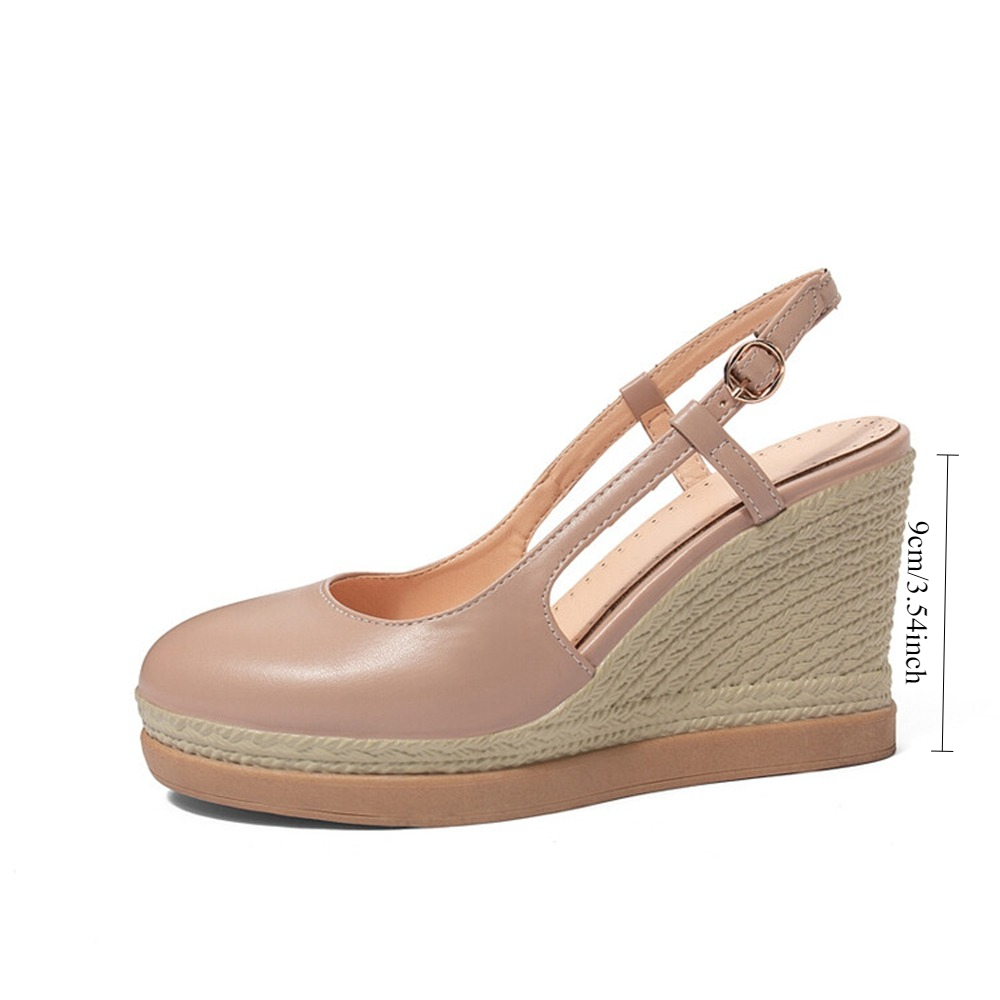 รองเท้าแตะส้นเตารีดแบบสายรัดรู - Espadrille Wedge Shoes บทวิจารณ์และราคา