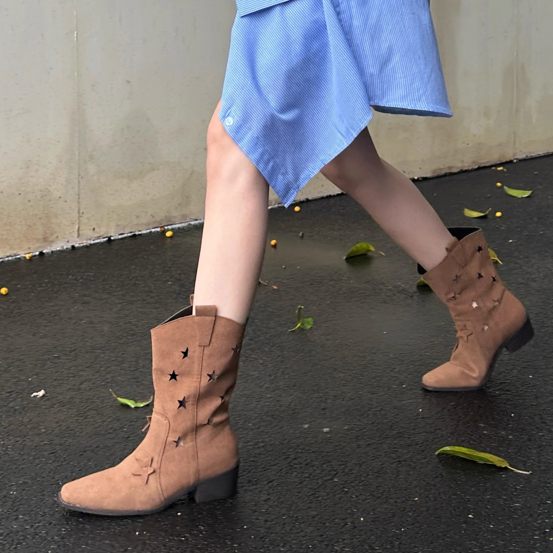 รองเท้าบูทคาวบอยสไตล์วินเทจสำห - Women'S Shoes Vegan บทวิจารณ์และราคา