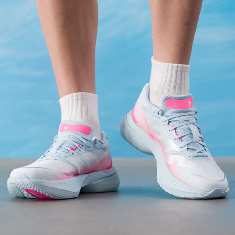 รองเท้าวิ่ง Adidas สีชมพู ขาว  - Women'S Shoes Pink Adidas บทวิจารณ์และราคา