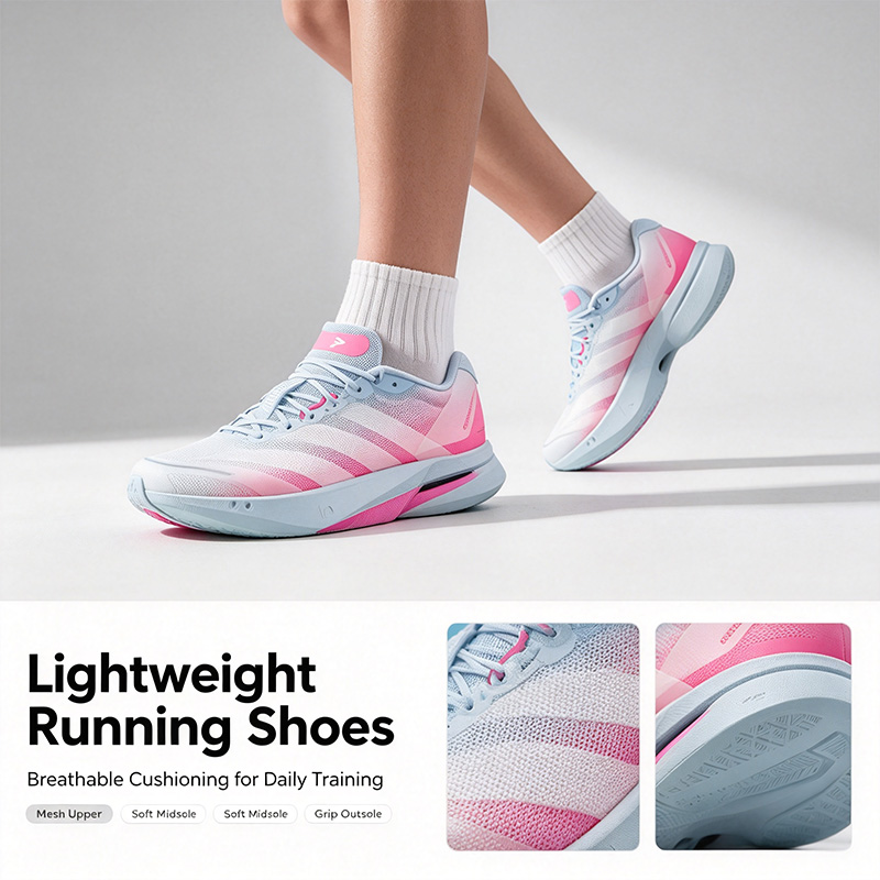 รองเท้าวิ่ง Adidas สีชมพู ขาว  - Women'S Shoes Pink Adidas บทวิจารณ์และราคา