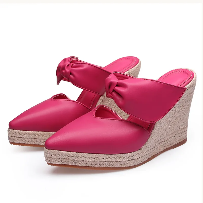 รองเท้าส้นสูงแบบสวมเปิดส้น ส้น - Espadrille Wedge Shoes บทวิจารณ์และราคา