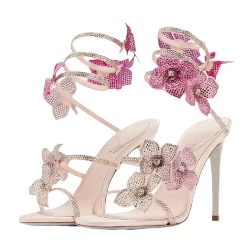 Eilyken เซ็กซี่คริสตัลดอกไม้บา - Gladiator Sandal Women บทวิจารณ์และราคา