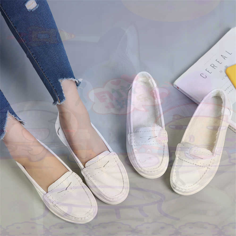 Soft SLIP-ON สตรีขนาดใหญ่รองเท - Women Shoes Brown Colour บทวิจารณ์และราคา