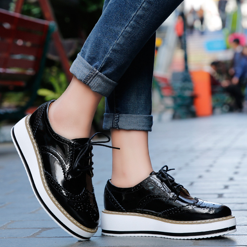 ผู้หญิง Loafers รองเท้าหนังหนา - Espadrille Wedge Shoes บทวิจารณ์และราคา